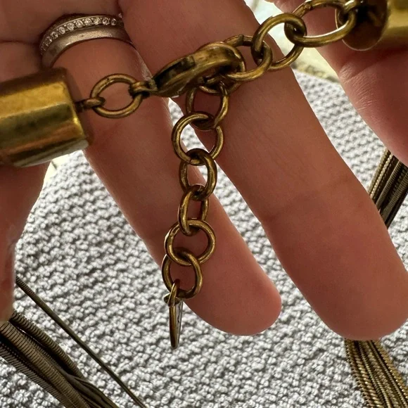 New Silpada KR brass and crystal necklace - Picture 4 of 4